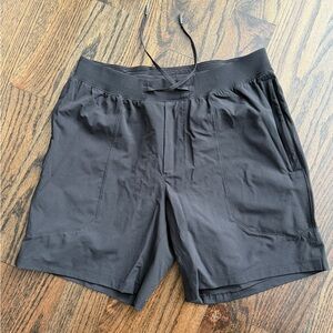 Lululemon Men's Black Athletic Drawstring Shorts